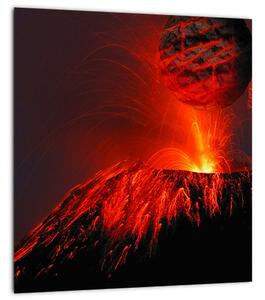 Obraz vulkánu (30x30 cm)