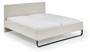 Béžová čalouněná dvoulůžková postel 180x200 cm Swing – Meise Möbel