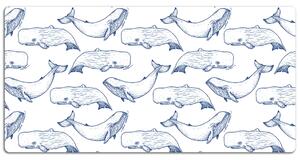Stolní podložka Modré velryby