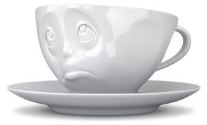 Bílý porcelánový šálek na kávu 58products Oh please, objem 200 ml