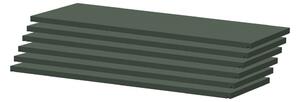 Tmavě zelené modulární police 6 ks 82x2 cm Dakota – Tenzo