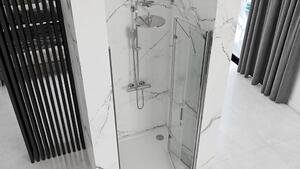 REA - Sprchové dveře Molier 100, bez profilu - chrom/transparentní