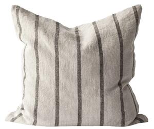 Tell Me More Lněný povlak na polštář Melvin Taupe Stripe 50 x 50 cm TMM148
