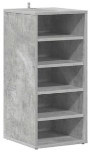 Botníky 2 ks betonově šedé 31,5 x 35 x 70 cm kompozitní dřevo