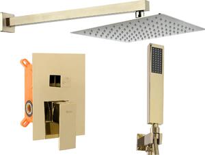 Rea Fenix - podomítkový sprchový set + box, zlatá, REA-P8401