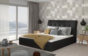 Moderní postel Indiana 200x200cm, černá