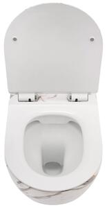 REA - Carlos Slim Lava závěsná WC mísa včetně sedátka matná, imitace kamene, REA-C8004