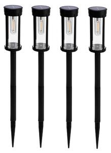 LEDsolar Tungsten kulaté na osvětlení cesty 4 ks, bezdrátové, iPRO, 1W, teplá barva