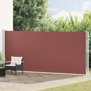 Zatahovací boční markýza 180x600 cm hnědá 317969
