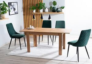 Casarredo Designová jídelní židle NOPI VELVET zelená/černý kov