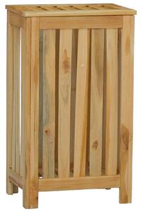 Koš na prádlo 35 x 25 x 60 cm masivní teakové dřevo