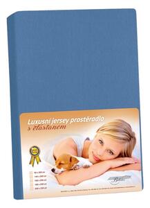 Jersey LUX Tmavě modrá /326 - 90x200 cm