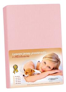 Jersey LUX Růžová /310 - 90x200 cm