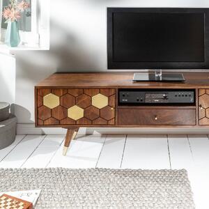 Massive home | Televizní stolek Mystic Gold 140 cm masiv akácie 39949