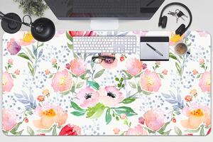 Podložka na psací stůl Květiny pastely