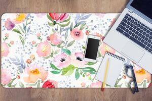 Podložka na psací stůl Květiny pastely