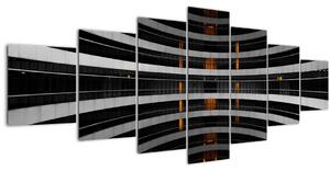 Abstraktní obraz - budova (210x100 cm)
