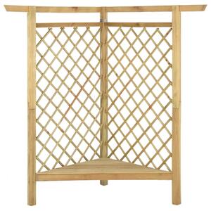 Rohová pergola s lavicí 166 x 81 x 174 cm impregnovaná borovice