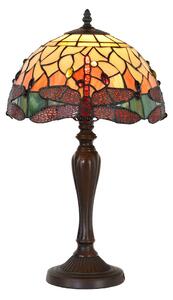 Stolní Tiffany lampa Dragonfly Yellow - Ø 30*53 cm E27/max 1*60W - Clayre & Eef