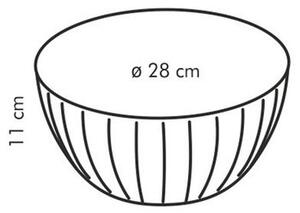 Mísa plastová DELÍCIA ø 28 cm, 5,0 l, bílá