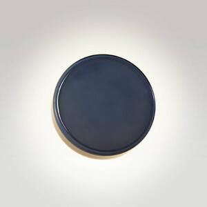 MARSET LED nástěnné světlo Caramel, modrá, Ø 22 cm, TRIAC, sklo, stmívatelný, Modrá, Obývací pokoj / jídelna, Sklo, Design