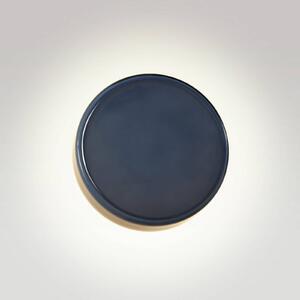 MARSET LED nástěnné světlo Caramel, modrá, Ø 28 cm, TRIAC, sklo, stmívatelný, Modrá, Obývací pokoj / jídelna, Sklo, Design