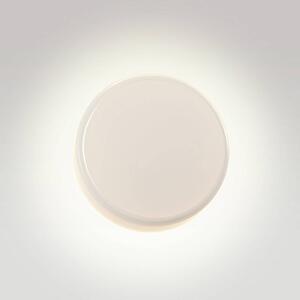 MARSET LED nástěnné světlo Caramel, opálová, Ø 38 cm, TRIAC, sklo, stmívatelný, Bílá / opál, Obývací pokoj / jídelna, Sklo, Design