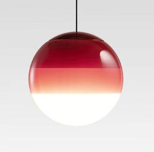MARSET LED závěsné světlo Dipping Light, Ø 13 cm, vínově červená, stmívatelný, Červená, Obývací pokoj / jídelna, Sklo, Design, Koule