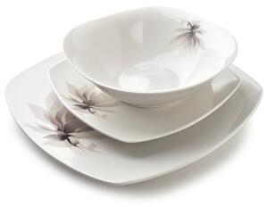 Affekdesign Porcelánová jídelní sada 18 ks talířů MAGNOLIA bílá