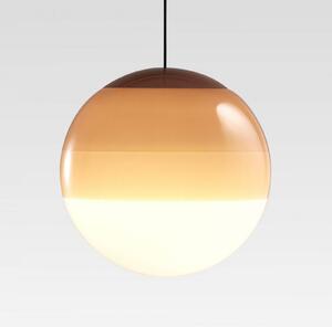 MARSET LED závěsné světlo Dipping Light, Ø 13 cm, krémová barva, stmívatelný, Krémová / jantar, Obývací pokoj / jídelna, Sklo, Design, Koule