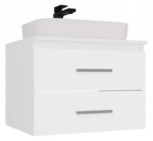 TP Living Závěsná skříňka pod umyvadlo s deskou NEL 2S 60 cm bílá