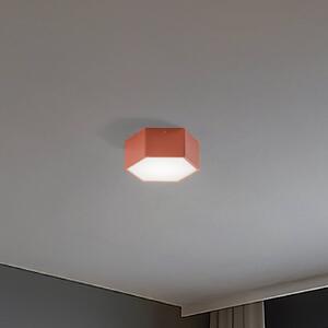 Argon LED stropní svítidlo Libre, terakotová barva, ocel, 3 000 K, Terakota, Obývací pokoj / jídelna, kov