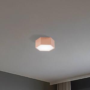 Argon LED stropní svítidlo Libre, broskvová, ocel, 3 000 K, Hnědá / rez, Obývací pokoj / jídelna, kov