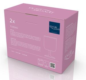 Lyngby Glas Sklenice na víno Torino 30 cl (2ks) Pink/Green