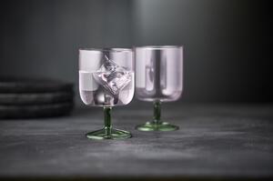 Lyngby Glas Sklenice na víno Torino 30 cl (2ks) Pink/Green