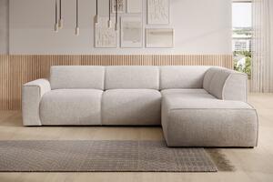 Designová sedací souprava OSKARA L - béžová, pravý roh