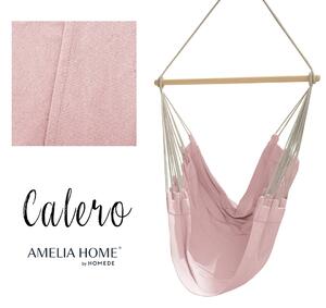 AmeliaHome Závěsné houpací křeslo Calero světle růžové, 100x130 cm - II. Jakost