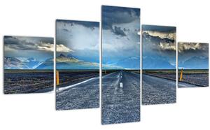 Obraz cesty v bouři (125x70 cm)