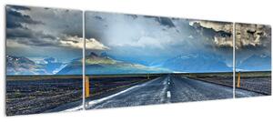Obraz cesty v bouři (170x50 cm)