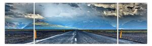 Obraz cesty v bouři (170x50 cm)
