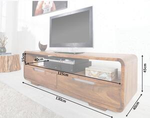 Massive home | TV stolek Shary 130 cm hnědý MH358690