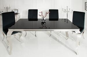 Massive home | Jídelní stůl Baroque 180x90 černý MH365440