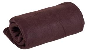 Deka Fleece tmavě hnědá 150x200cm TiaHome