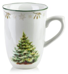 Affekdesign Vánoční hrnek Santa Lila 220 ml bílo-zelený