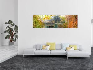 Obraz rybníka (170x50 cm)