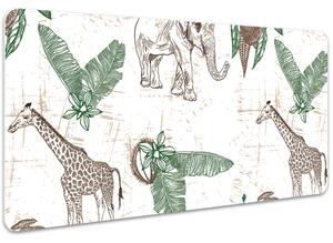 Pracovní podložka s obrázkem Žirafy a sloni