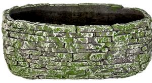 BETONOVÝ TRUHLÍK zelený 27x16x10cm "SKLÁDANÝ KÁMEN"