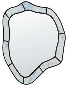 Zrcadlo LIVERDUN 64 cm 86 cm Světle modrá