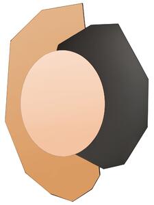 Zrcadlo TROYON 62 cm 80 cm Zlatorůžová