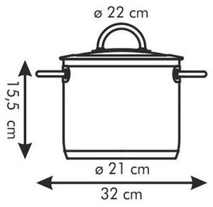 Hrnec VISION s poklicí ø 22 cm, 5,5 l
